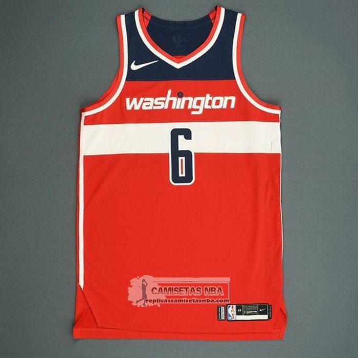 Camiseta Washington Wizards Troy Brown Jr. NO 6 Icon Autentico Rojo